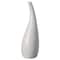 Uniquewise White Contemporary Unique Teardrop Shaped Ceramic Table Vase Flower Holder, 8 Inch QI004367.S - alternate 7
